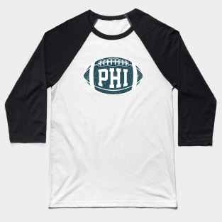 PHI Retro Football - White/Midnight Baseball T-Shirt